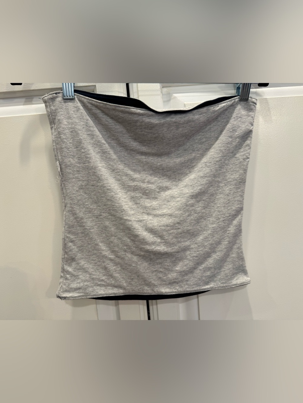 Reversible Navy & Gray Strapless Tube Tank Top Size Medium